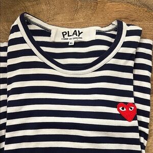 Comme des Garçons PLAY Striped T-Shirt Long Sleeve